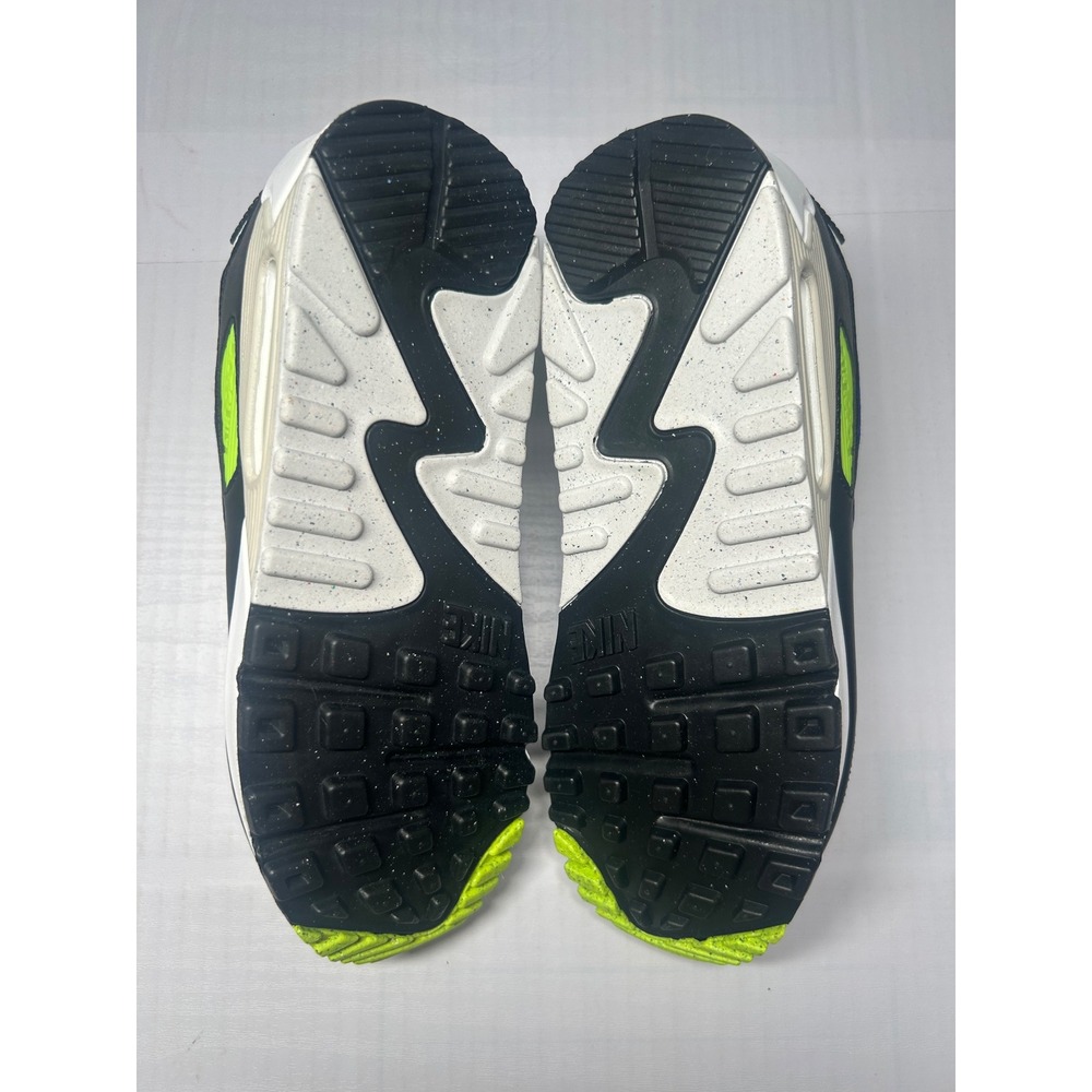 Nike Air Max 90 White Blue Tint Volt Size 8.5 WMNS DH8010 102 New/No Box - Picture 4 of 5